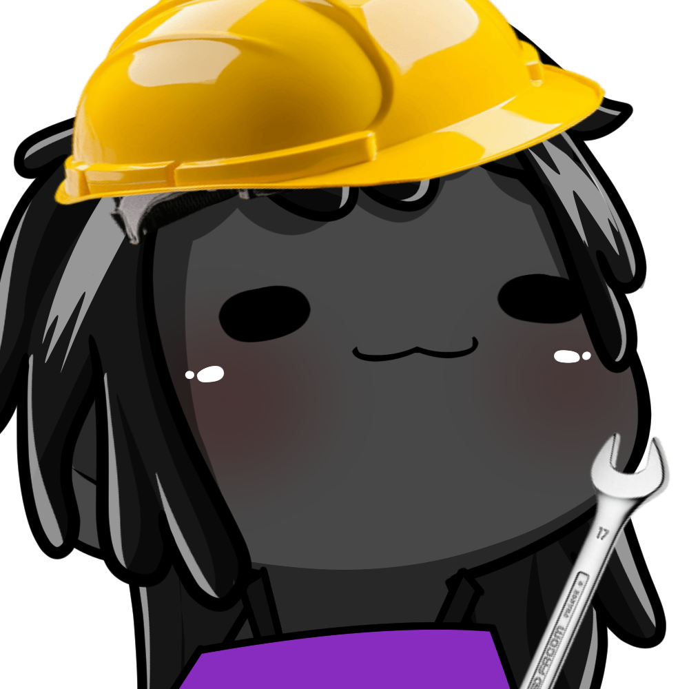 My persona with a construction hat and wrench.